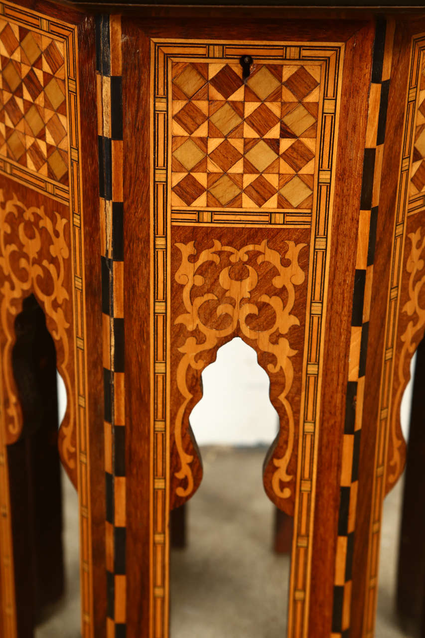 Levantine Moorish Style Side Table In Good Condition In North Hollywood, CA