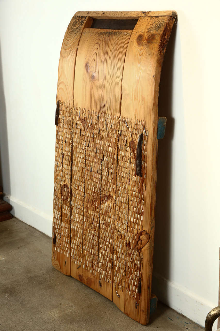 Primitive Wooden Grain Wheat Thresher at 1stdibs