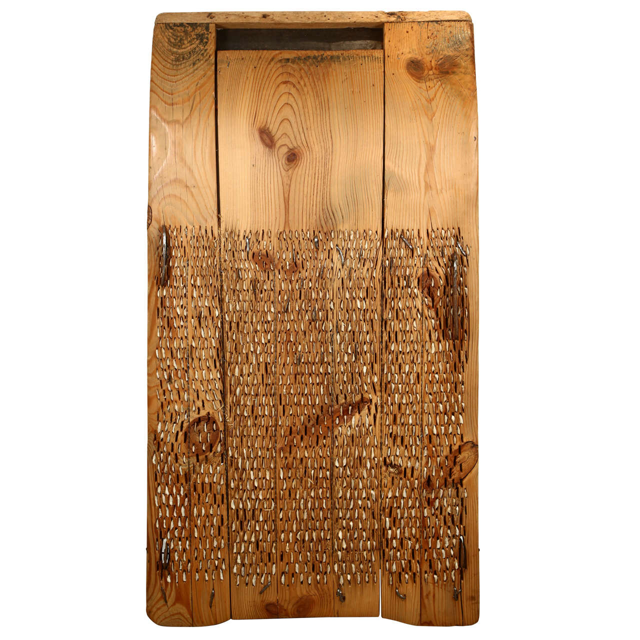 Primitive Wooden Grain Wheat Thresher at 1stDibs | antique hand wheat