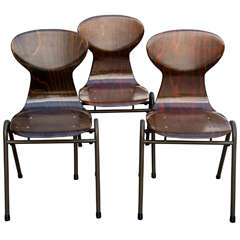 Set of 12 Obo Chairs, Netherlands, circa 1960s,
