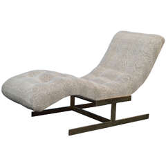 Sculptural Wave Chaise Lounge