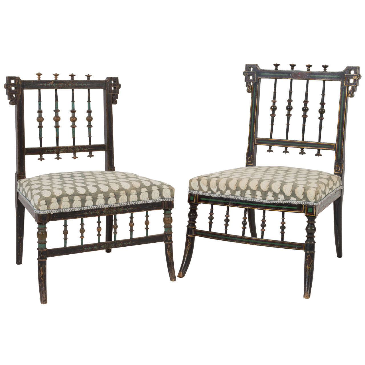 Pair of Antique Parlor Chairs For Sale