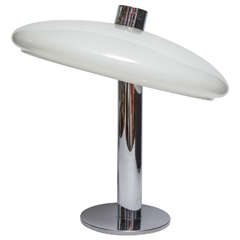 Desk Lamp, Chrome with White Enamel, C 1950 5
