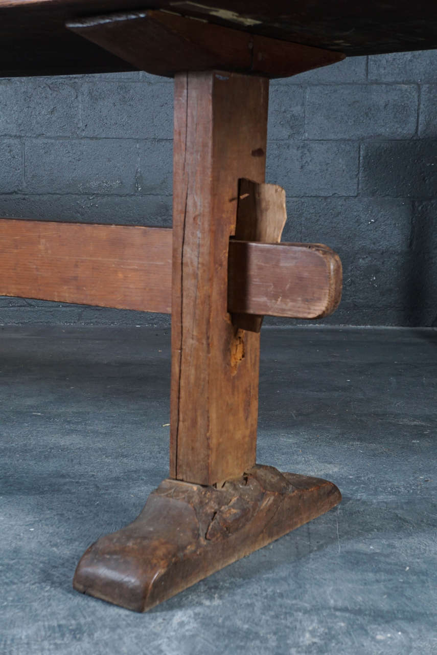 American Craftsman Nine-Foot-Long Trestle Table