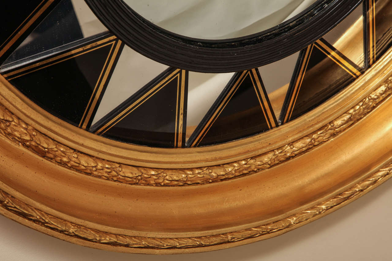 Early 19th Century English Regency Period Convex Mirror