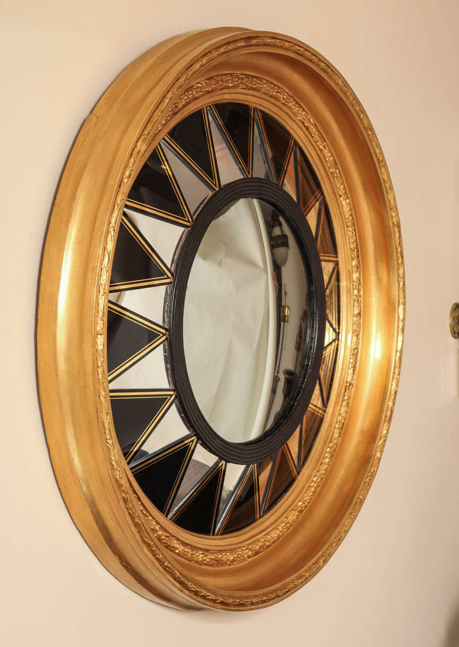 English Regency Period Convex Mirror 2