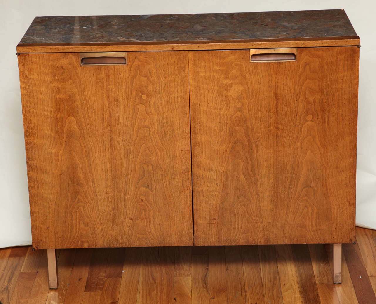 Midcentury Marble Top Bar Cabinet At 1stdibs