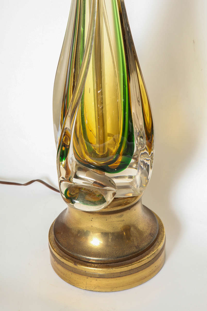 Glass Tall Murano Lamp