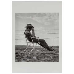 Used James Dean Photograph Shot on Set of "Giant" by Frank Worth