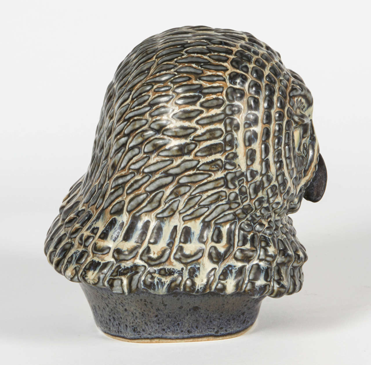 Glazed Stoneware Owl by Gunnar Nylund for Rörstrand