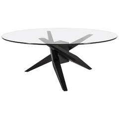 Retro Sculptural Tripod Leg Coffee Table