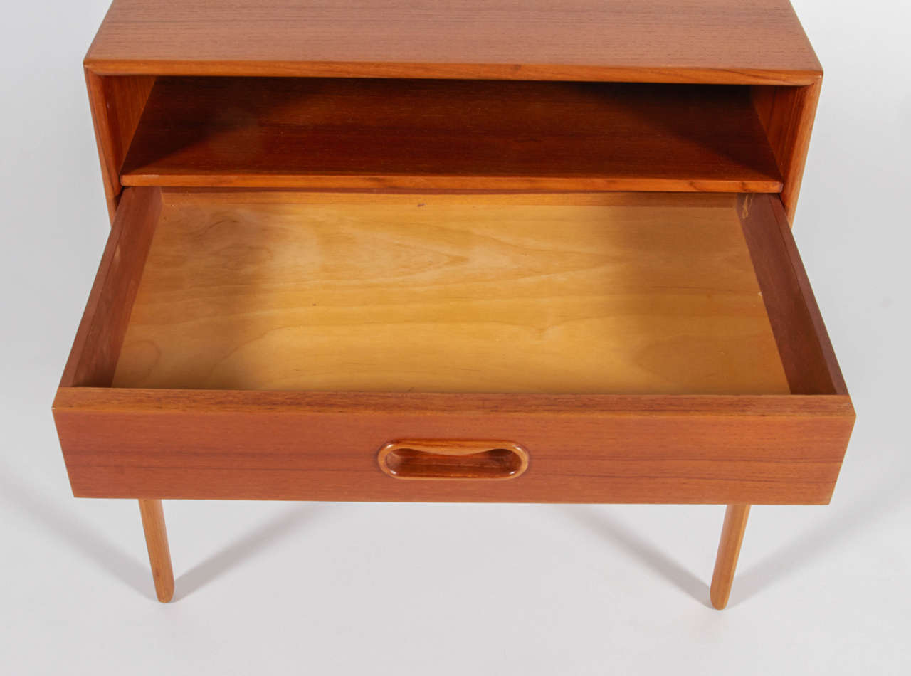 Pair of MidCentury Danish Teak Nightstands at 1stdibs