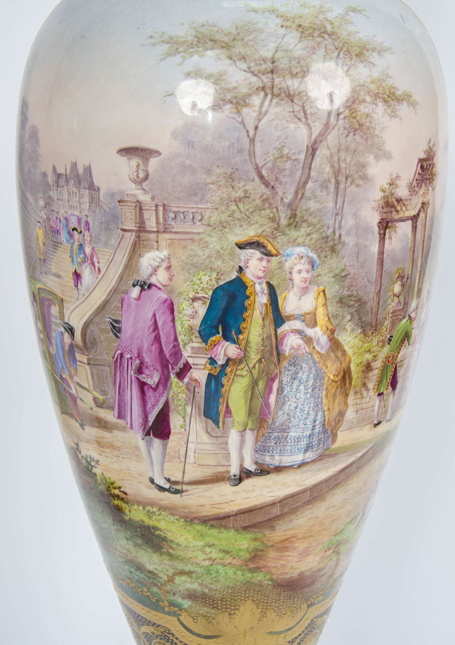 French Pair of Antique Sèvres Vases