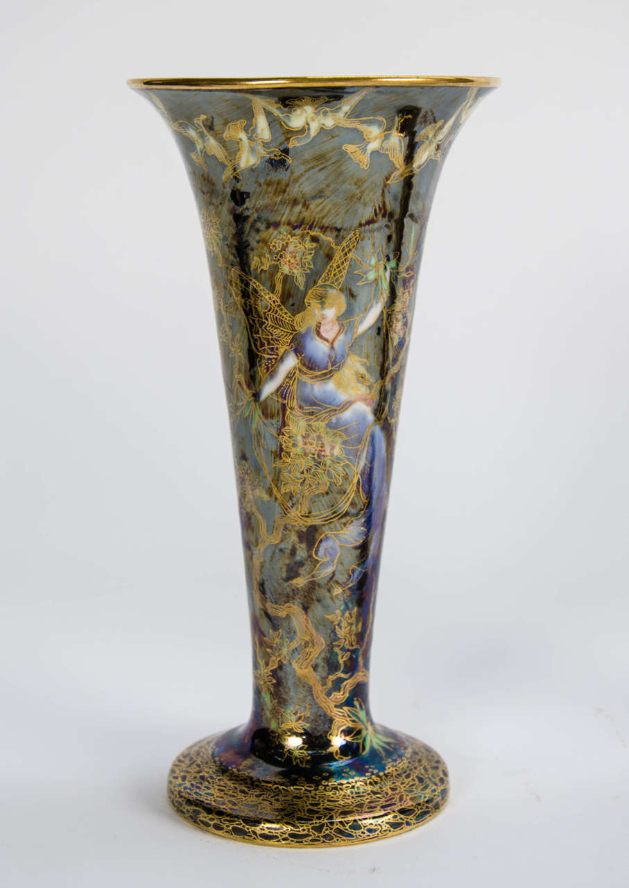 English Wedgwood Fairyland Lustre Vases