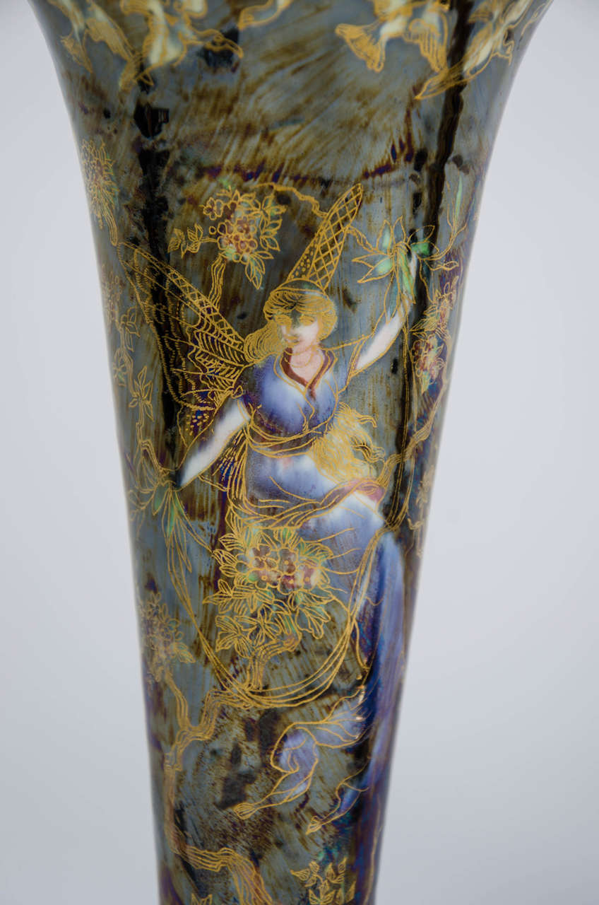 Hand-Painted Wedgwood Fairyland Lustre Vases
