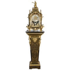Louis XV style Boulle Clock on pedestal, 19th Century