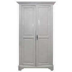 Antique Lovely Painted French Armoire