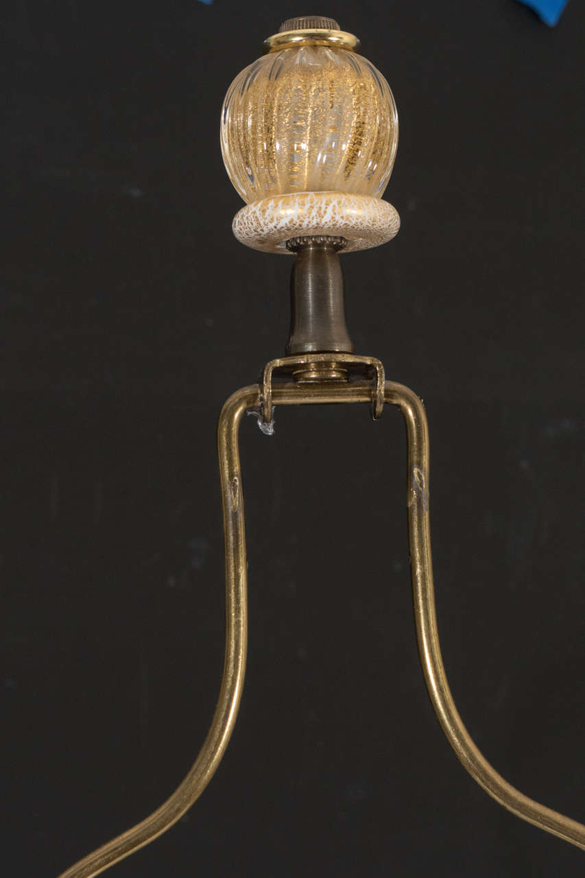 Pair of Barovier & Toso Murano Glass Table Lamps In Good Condition In New York, NY