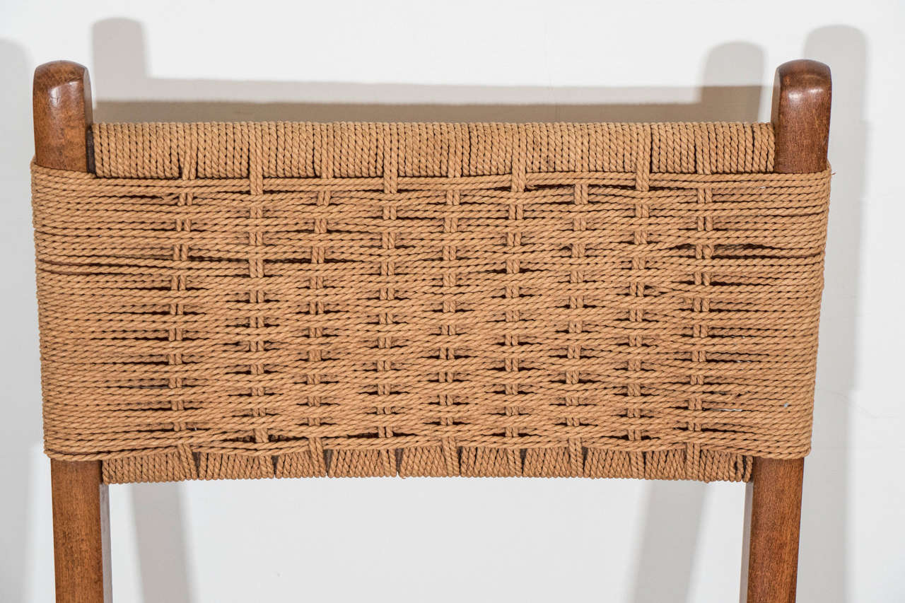 Set of Four Midcentury Folding Chairs in the Style of Hans Wegner In Good Condition In Astoria, NY