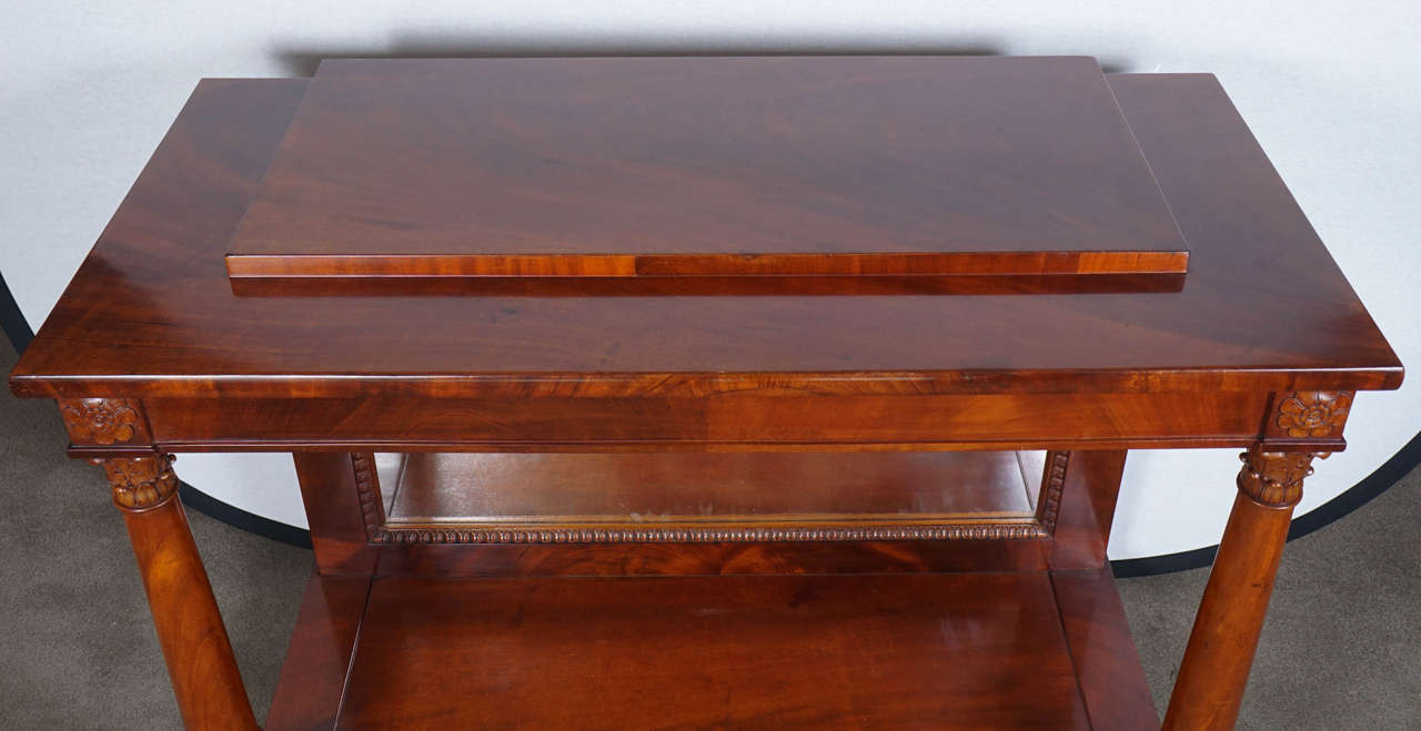 British Neoclassical Mahogany Console