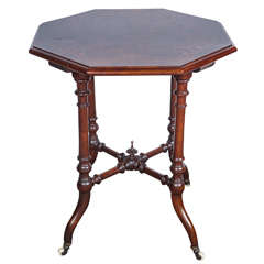 English Burl Wood Table