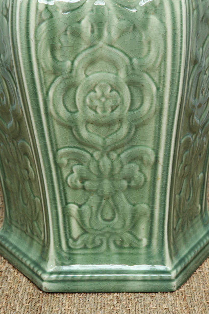 celadon garden stool