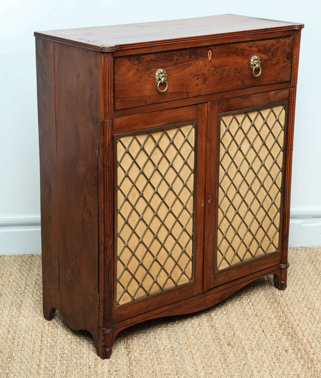 English Regency Yew Wood Cabinet