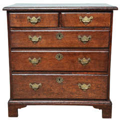 Fine George I Oak Bachelor's Chest 12