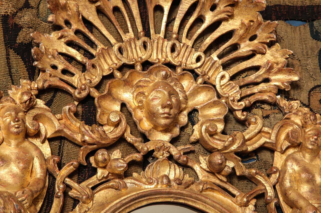 19th Century Pair of Venetian Giltwood Mirrors