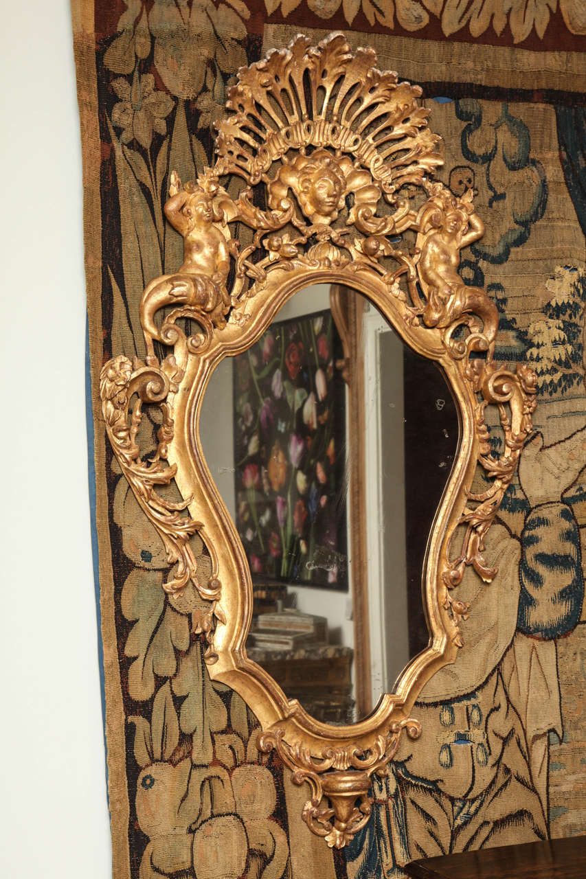 Pair of Venetian Giltwood Mirrors 4