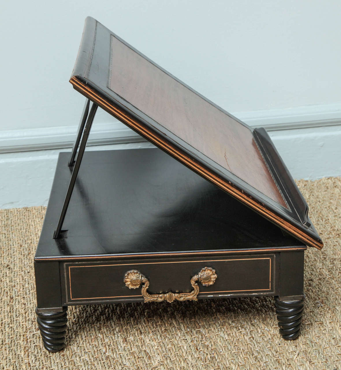 Mid-19th Century Boulle Decorated Satinwood and Ebony Bookstand