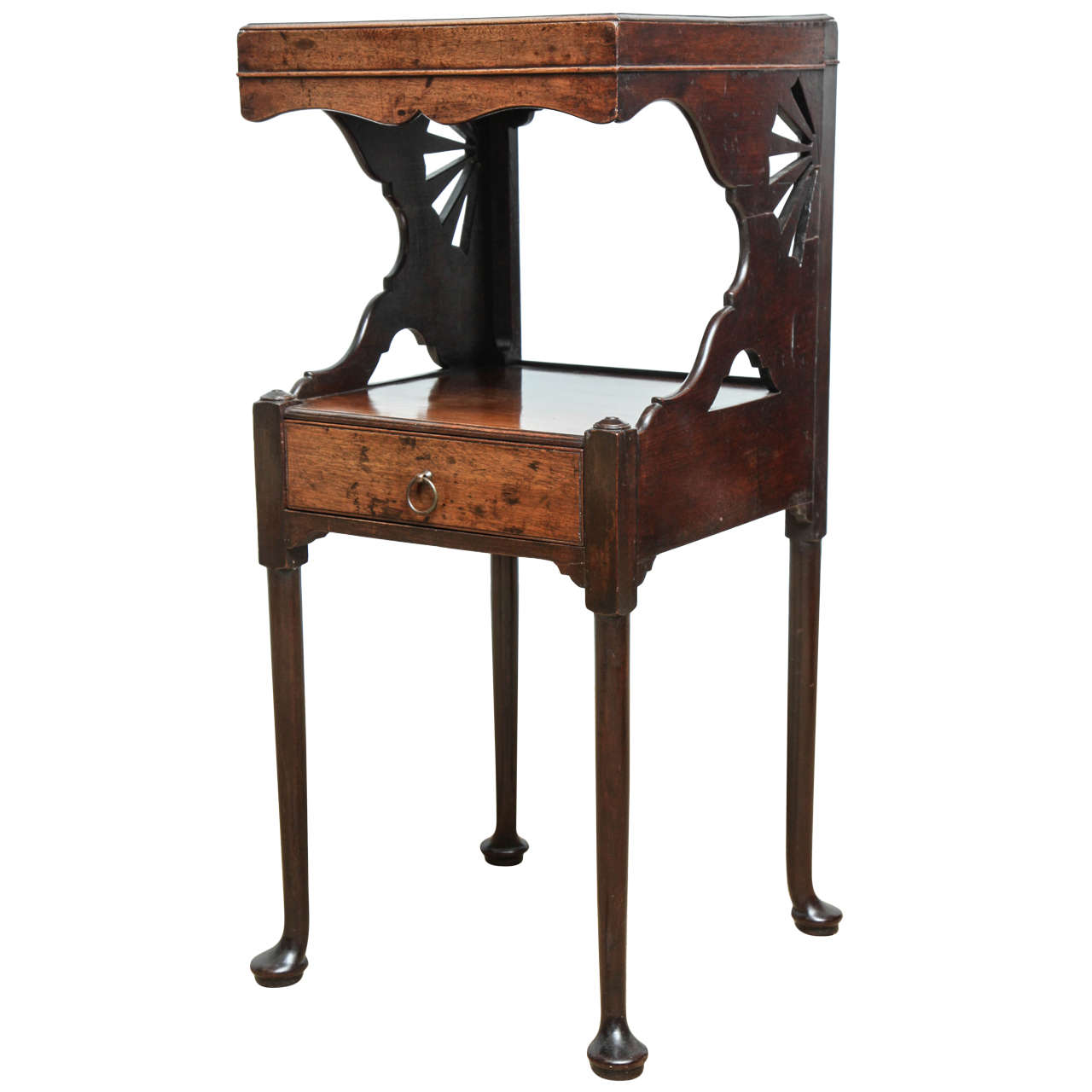 Most Unusual English or Scottish Georgian Bedside Table