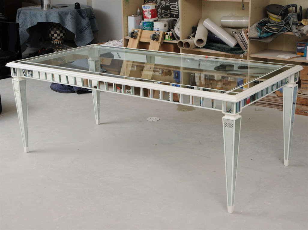 Superb Custom Dining Mirror Table For Sale 4