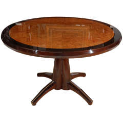 Pedestal Table with Two Leaves by Monteverdi-Young
