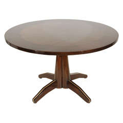 Lacquered Game Table with Cloverleaf Detail by Monteverdi-Young