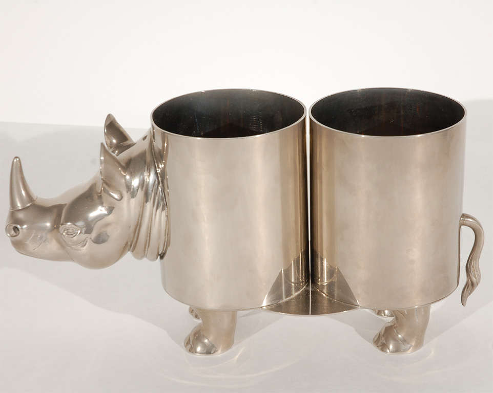 Italian Rhinoceros Wine Bottle Holder