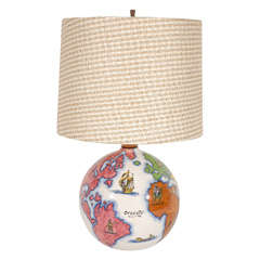 Petite Ceramic Globe Table Lamp