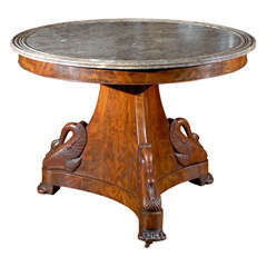 Round Center Table with Swans around base