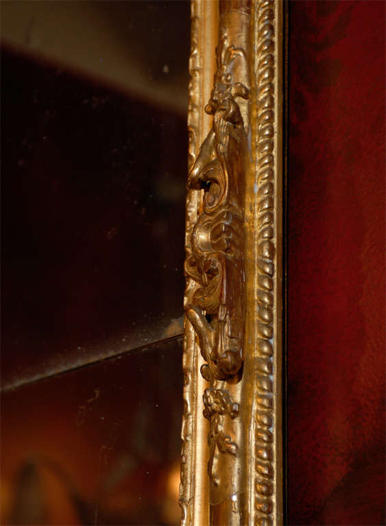 Louis XV Carved  Regency Gilt Mirror 4