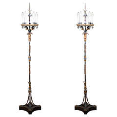 Antique Iron Torches