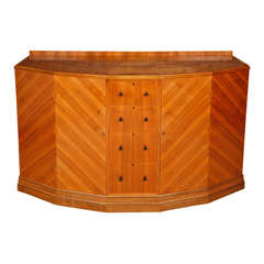 A rare Walnut Side Cabinet by Heals.