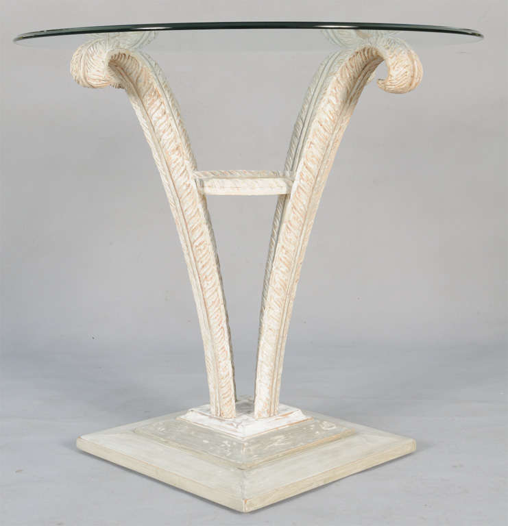 Prince-of-Wales Carved Plume End Table 1