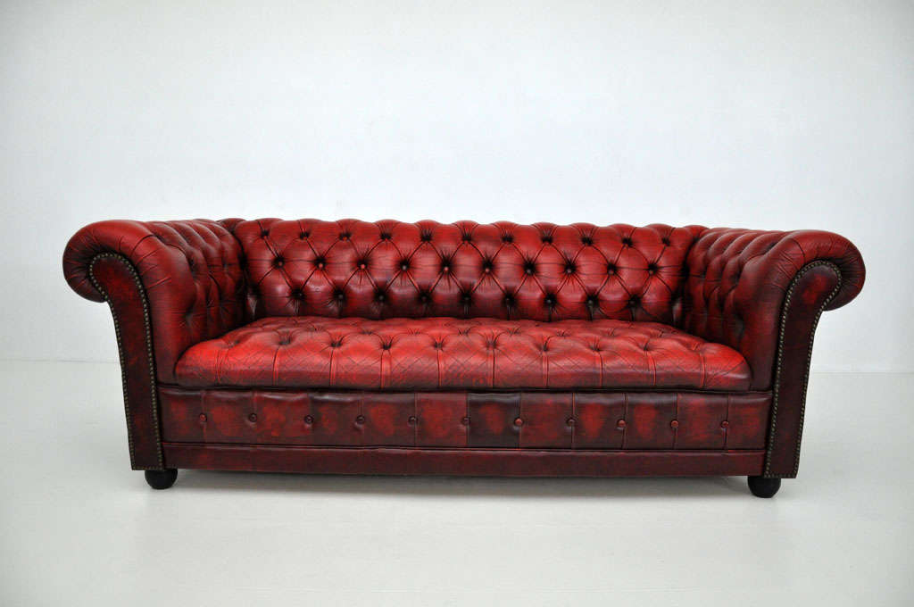Mid-20th Century English Chesterfield Sofa