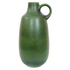 Tall Green Glazed Jug