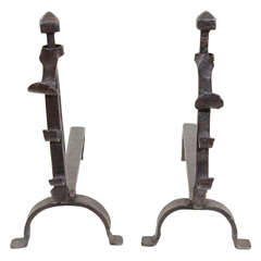 Pair of Small 18th Century Andiron