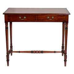 Wm. IV Mahogany 2-Drawer Hall Table, England, c. 1840