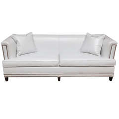 White Leather Sofa