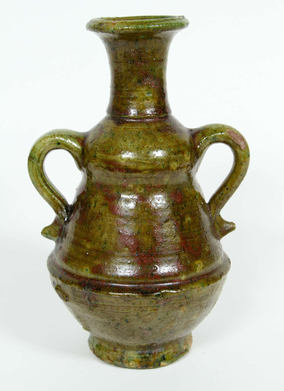 Hand-Crafted Green Glazed Pottery