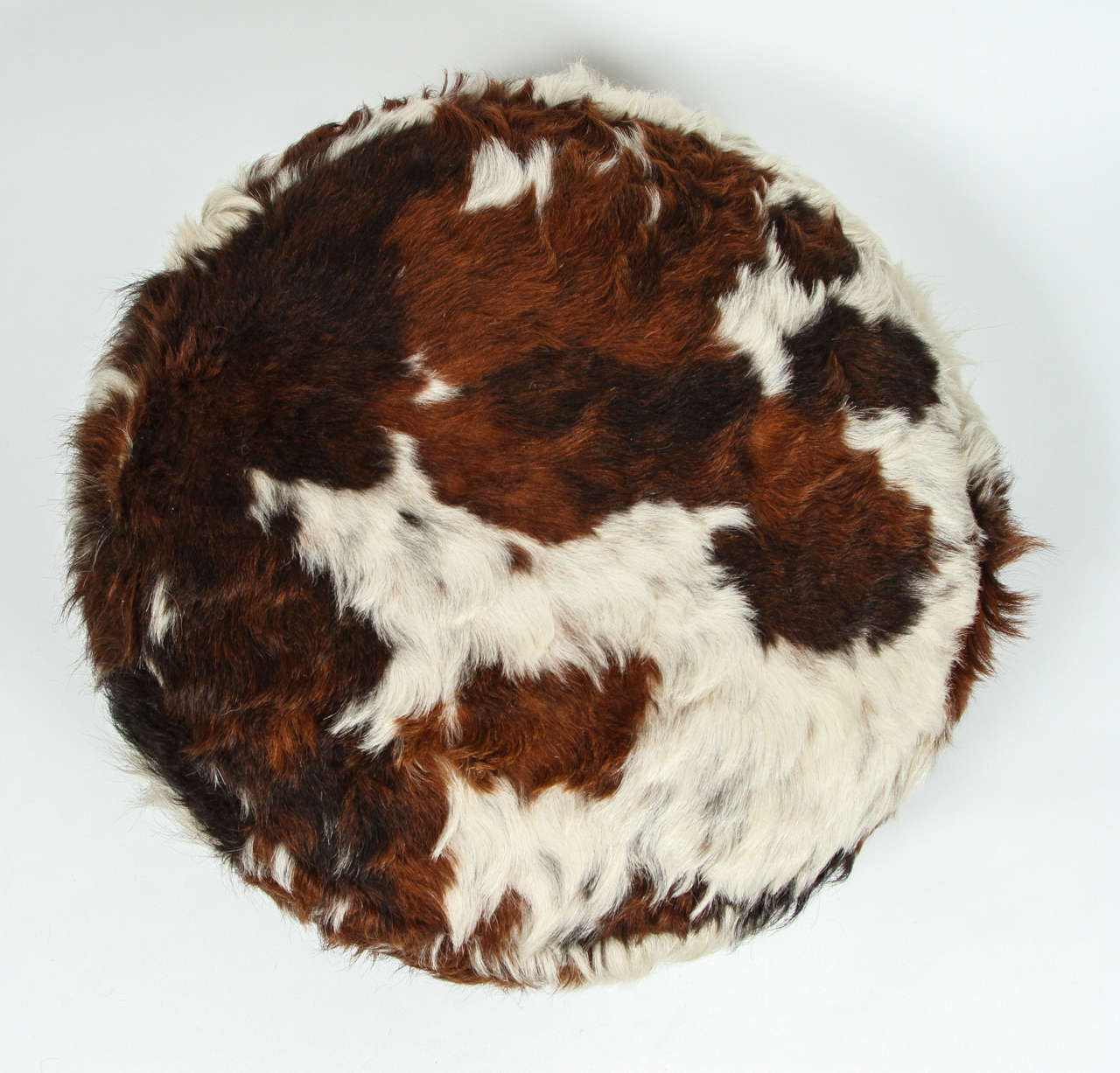 Cowhide Leather Pouf Ottoman at 1stdibs