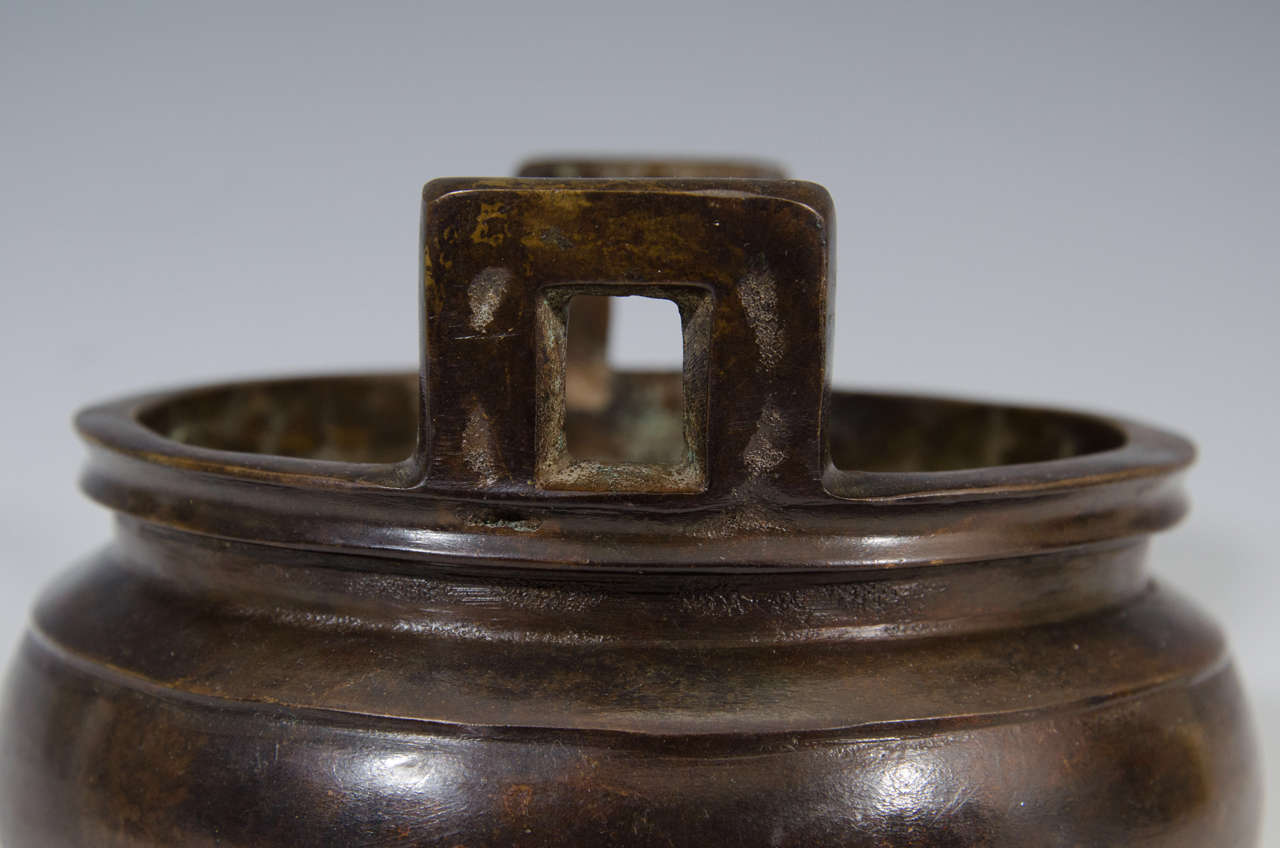 antique bronze incense burner